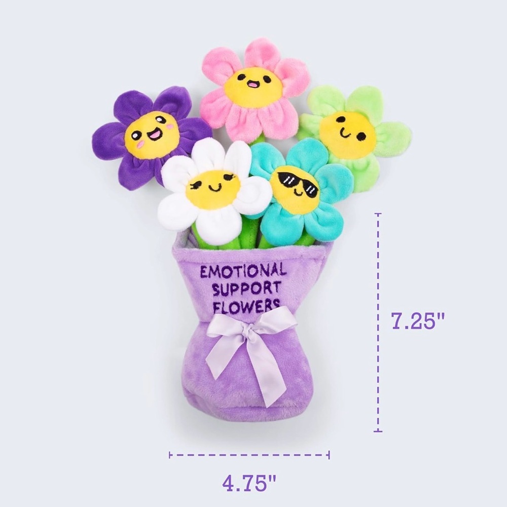 Emotional Support Flowers Plush Bouquet - Picture 3 of 10